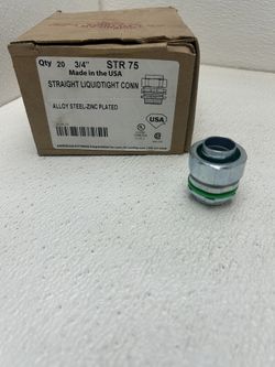 Liquid Tight Flex Connector 3/4 20pcs 