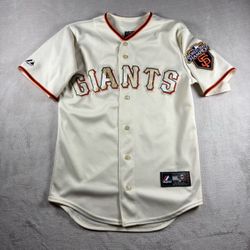 San Francisco Giants Tim Lincecum Jersey Men’s S Majestic 2010 World Series #10A