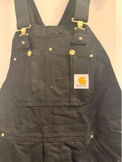 Carhartt insulated duck bibs 36x32