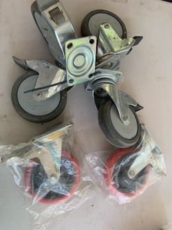 Set of 6 caster wheels
