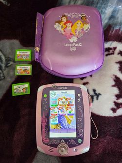 LeapFrog LeapPad2 Disney Princess with Case and Games