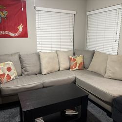 Beige Sectional Couch