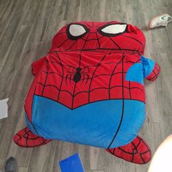 Spider Man Floor Lounger Bed Pillow And Blanket All In One