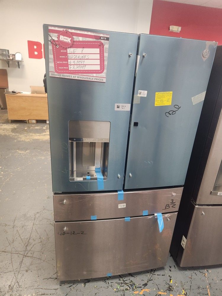 Ge Profile 36 Inch French 4 Door Refrigerator 27.9 Cu Ft Stainless Steel