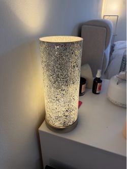 silver lamp