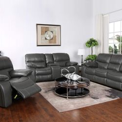 SAME DAY DELIVERY 🚚 FINANCING AVAILABLE!!! COMFY NEW MADRID RECLINING SOFA, LOVESEAT AND CHAIR SET ON SET ON SALE ONLY $1899