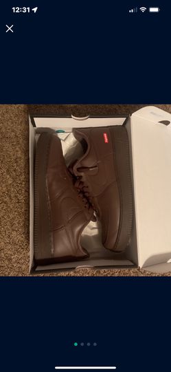 Men Brown Supreme Air Force 1’s