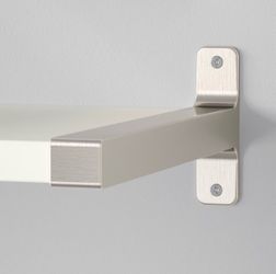 IKEA Brackets, nickel plated, 11 ¾ x4 ¾”