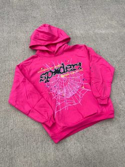 Pink spider hoodie