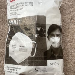 3M 9001 Face Masks  50 Piece Pack Brand New 