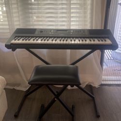 Keyboard Piano And stool