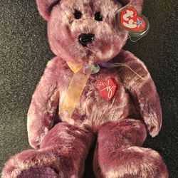 Original 1999 Ty 12" The Beanie Buddy 2000 Signature Bear Mint - W/Tag Protector