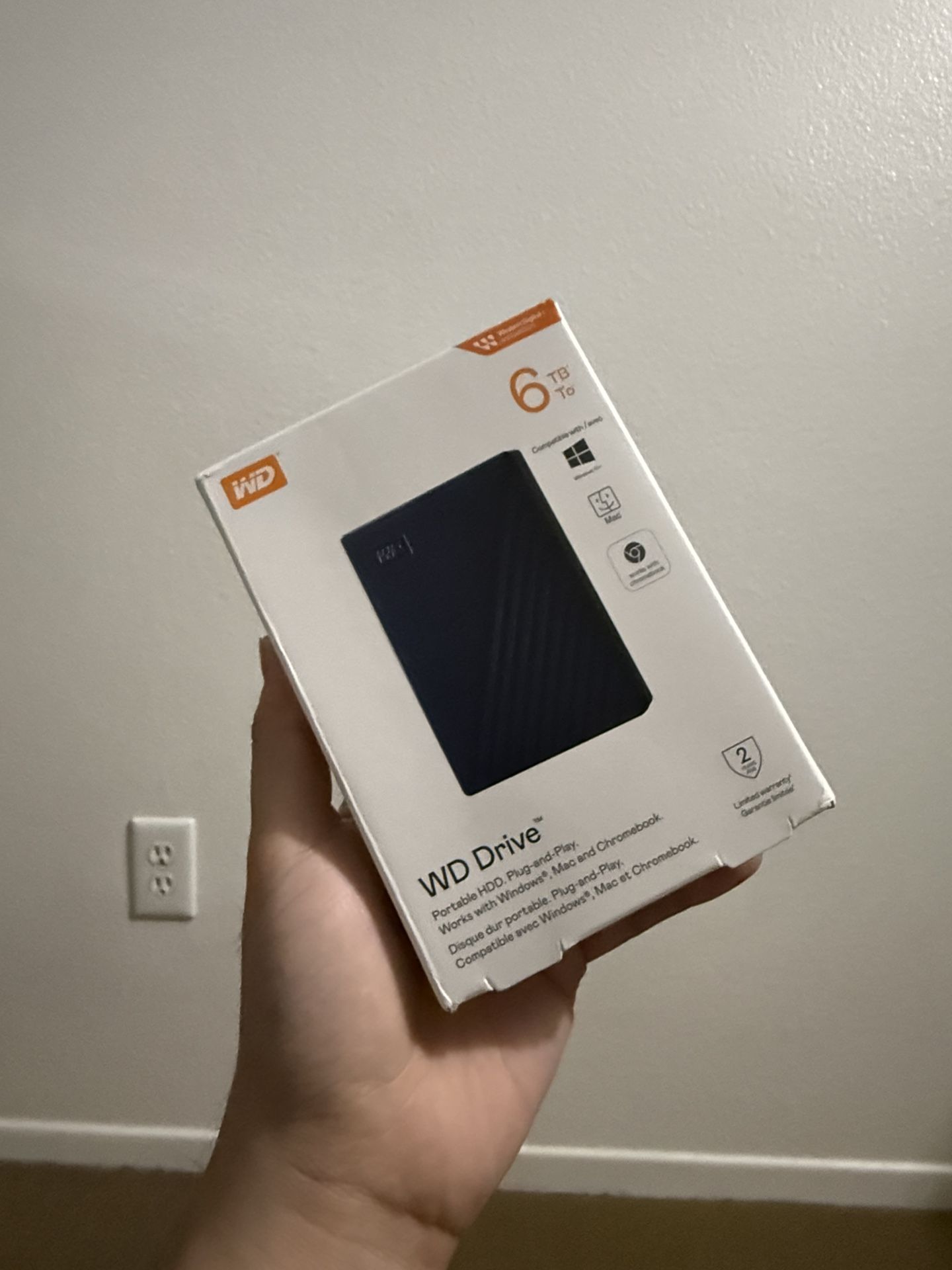 WD PORTABLE HDD 6TB