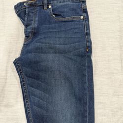 Topman Stretch Skinny Jeans – Dark Wash – Size 32