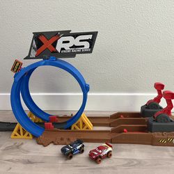 Disney Pixar Cars XRS Crash Challenge Playset with an extra car