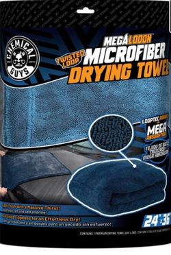 Chemical Guys - Megalodon Twisted Loop Microfiber Drying Towel (24” x 36”)
