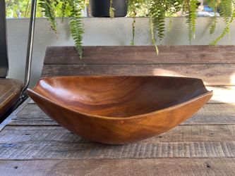 Vintage Handmade Wooden Bowl