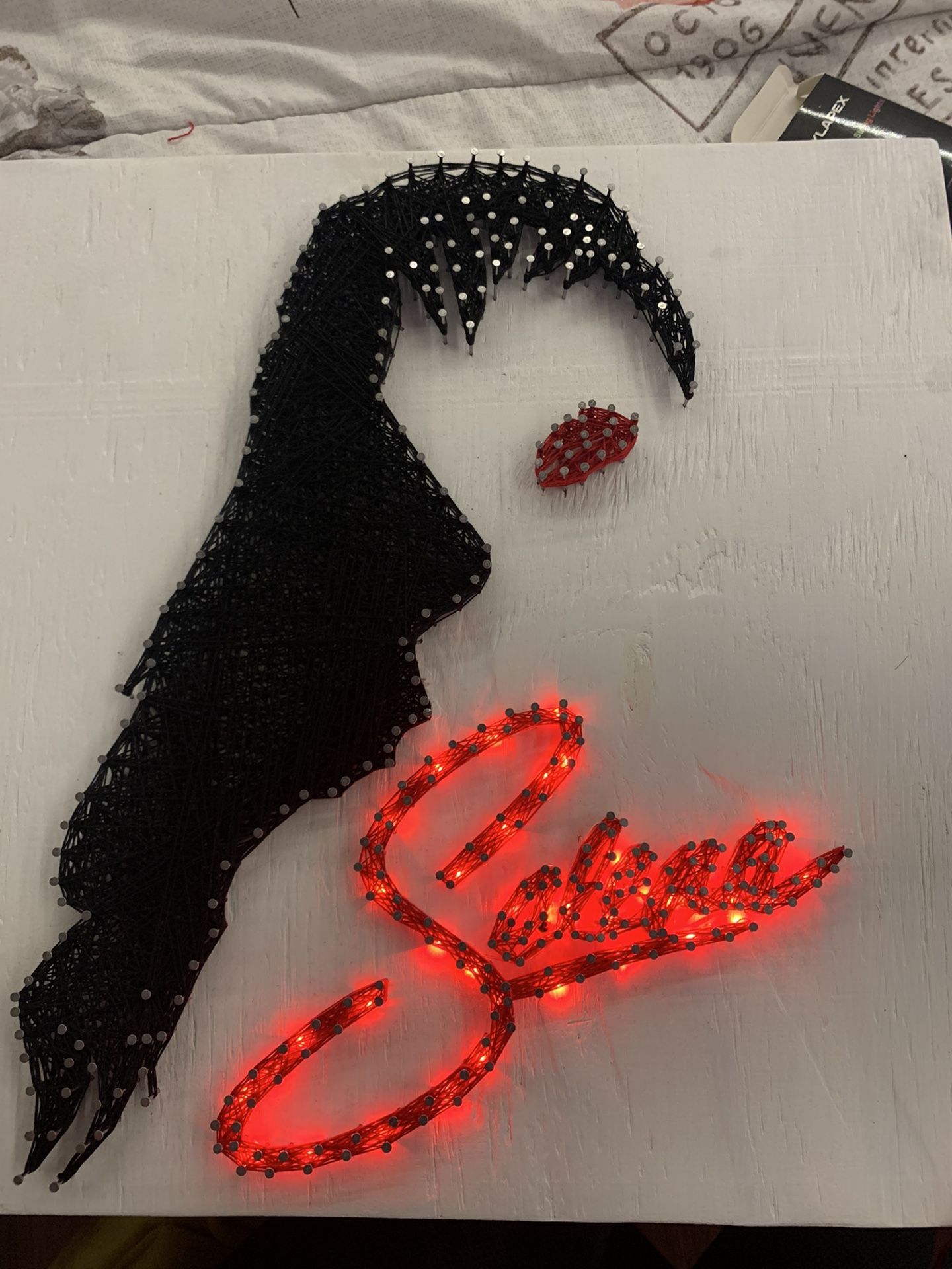 Selena Silhouette with Lights 💡