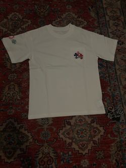 White chrome heart tee