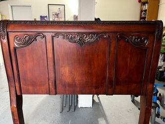 Complete California king wooden bed set