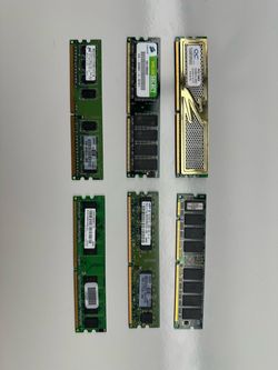 Lot Of 6 computer memory ram Untested