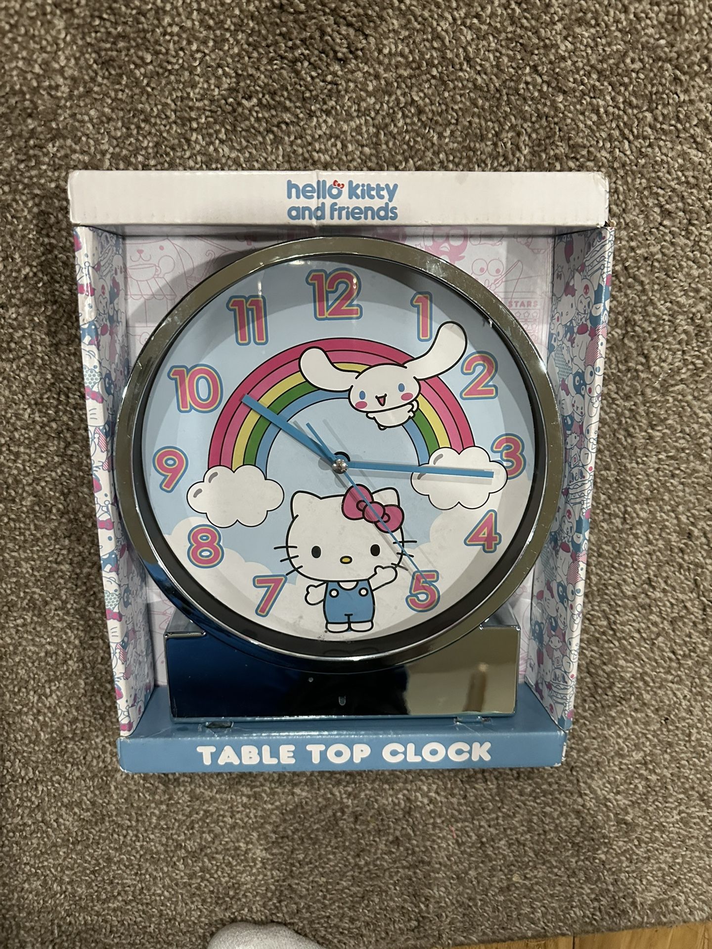 Hello Kitty Cinnamoroll Table Top Clock Medium Size