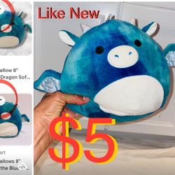 $5 Squishmallow Dragon 8” like new