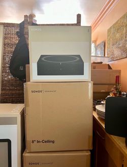 Sonos 8 inch in ceiling set with amplifier brand new sealed includes warranty