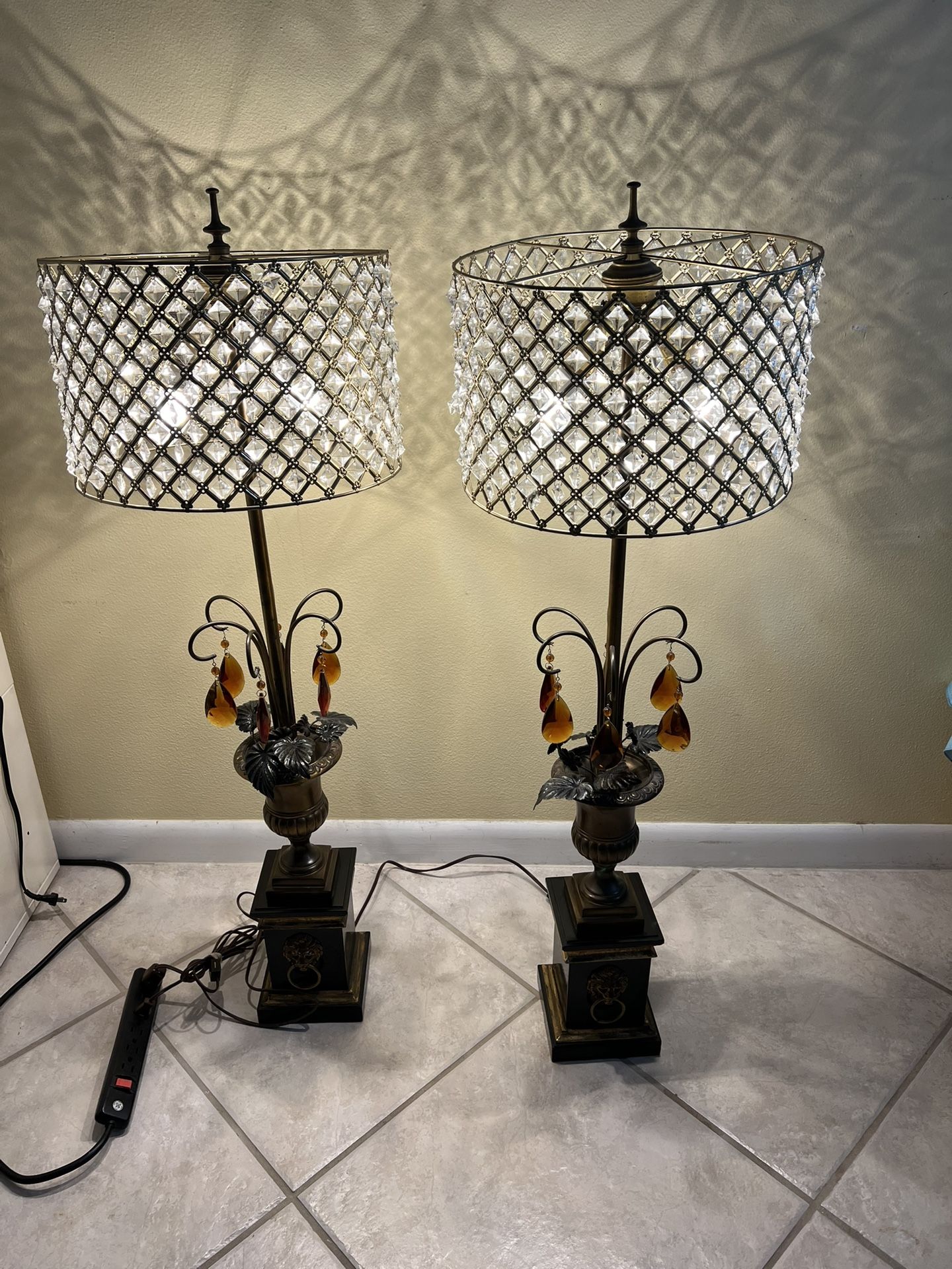 Antique Seth Thomas Table Lamps