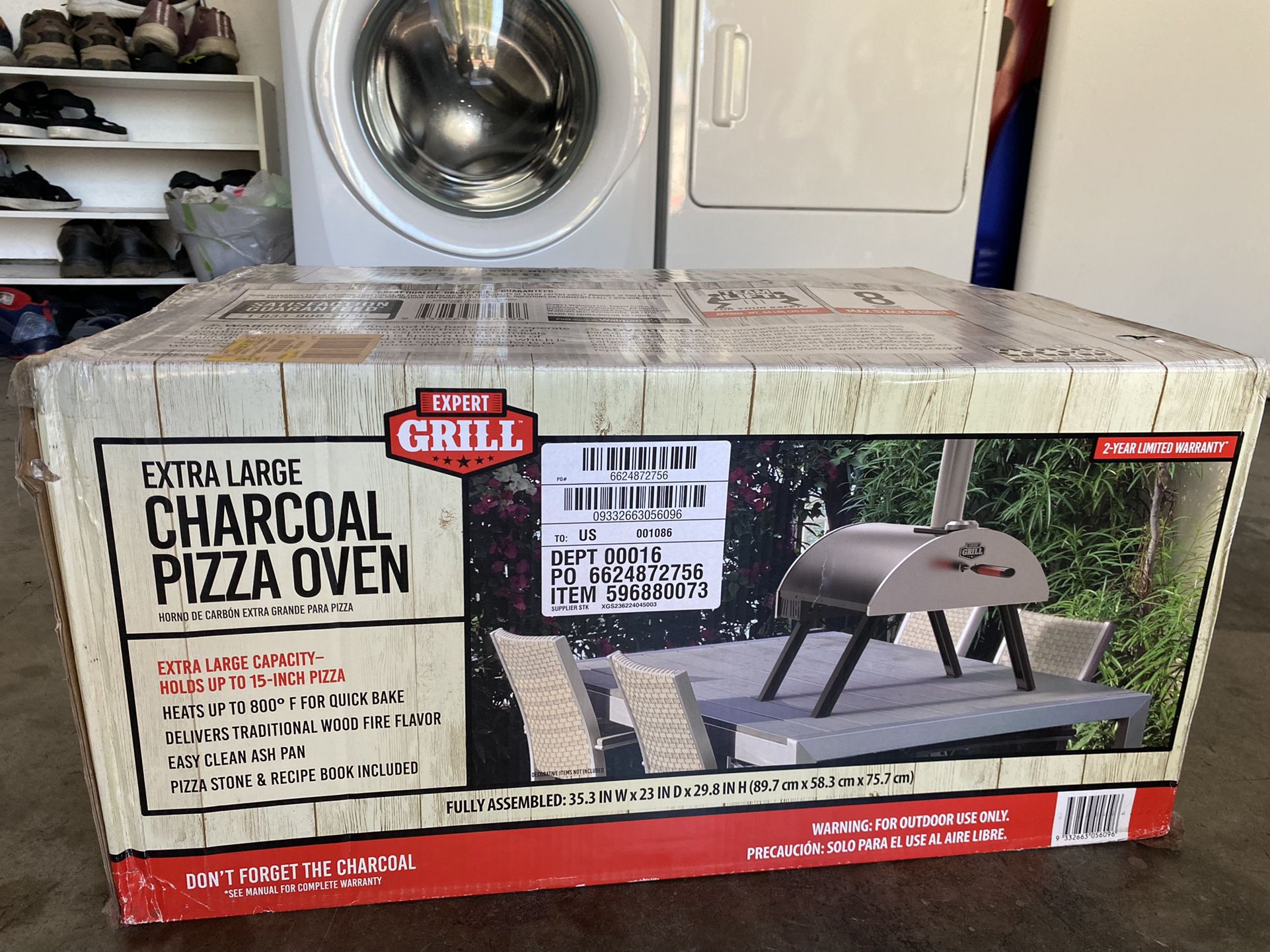 Expert Grill 15' Charcoal Pizza Oven, Black FOR 75$ for Sale in Chula  Vista, CA - OfferUp