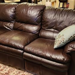 Reclining Leather Couch And Loveseat