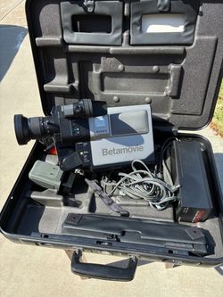 Vintage Sony Betamovie Camera Camcorder with Case parts only