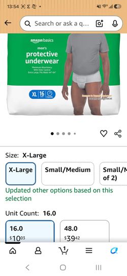 Adult Diaper Briefs XL  ** 1/2 OFF)