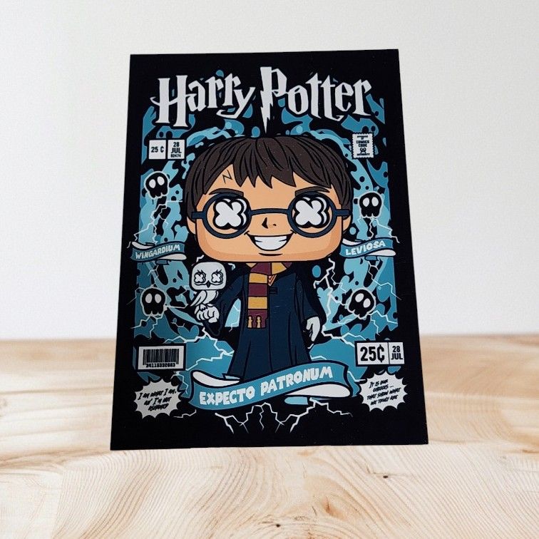 Funko Pop Harry Potter Poster On 4" X 6" Metal Print