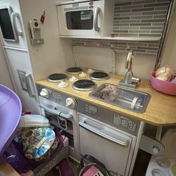 USED Kids Wooden Kitchen Playset