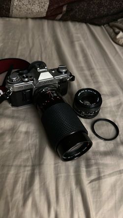 Canon AE-1 35mm Film Camera with Two Lenses