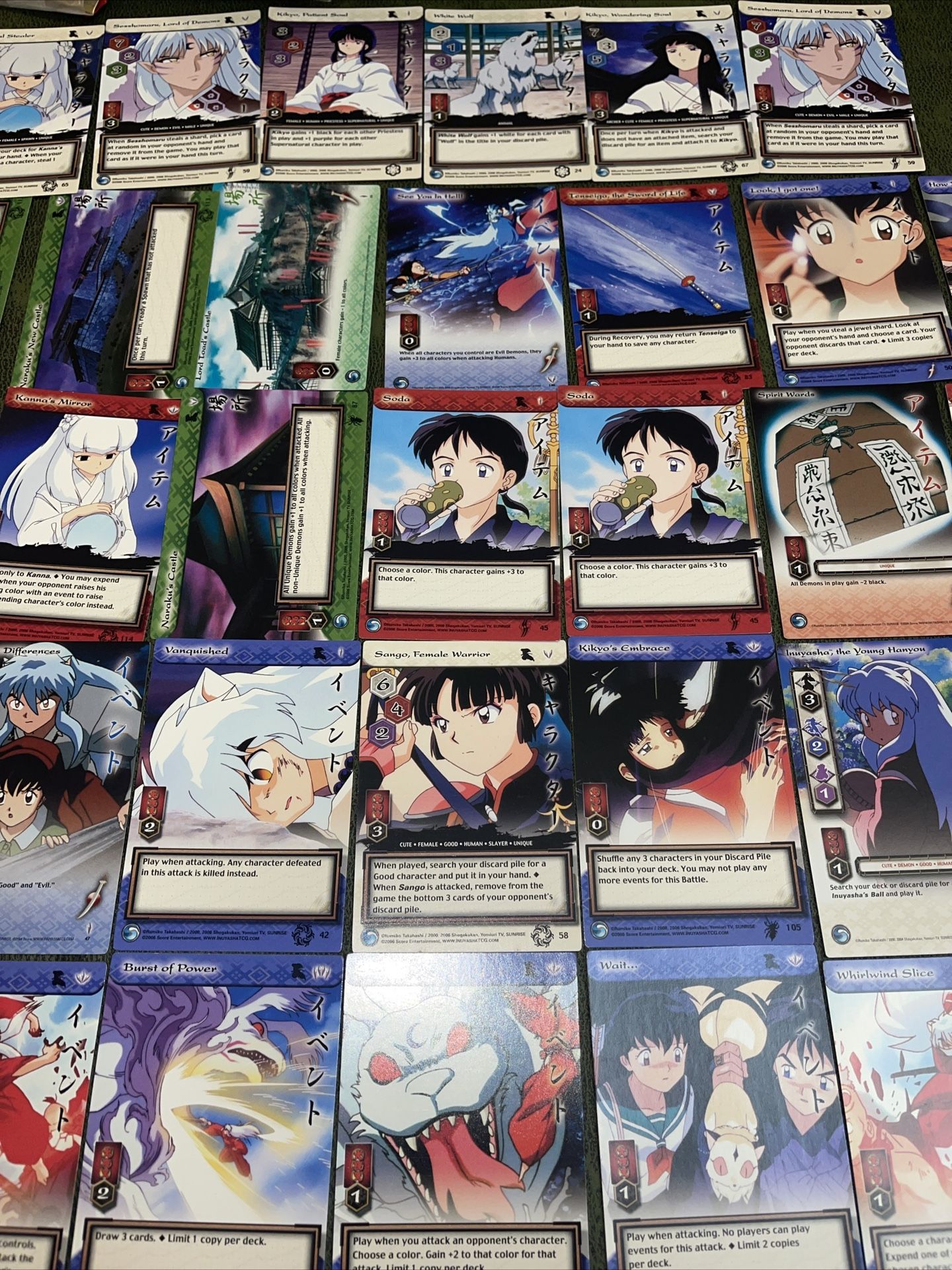 Inuyasha TCG 66 card lot