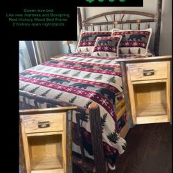 REAL HICKORY BEDROOM SET… 