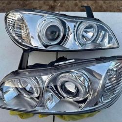 01-04 Infiniti I30 I35 LED DRL Projector Headlights Luces Calaveras Micas Faros Faroles Headlamps 