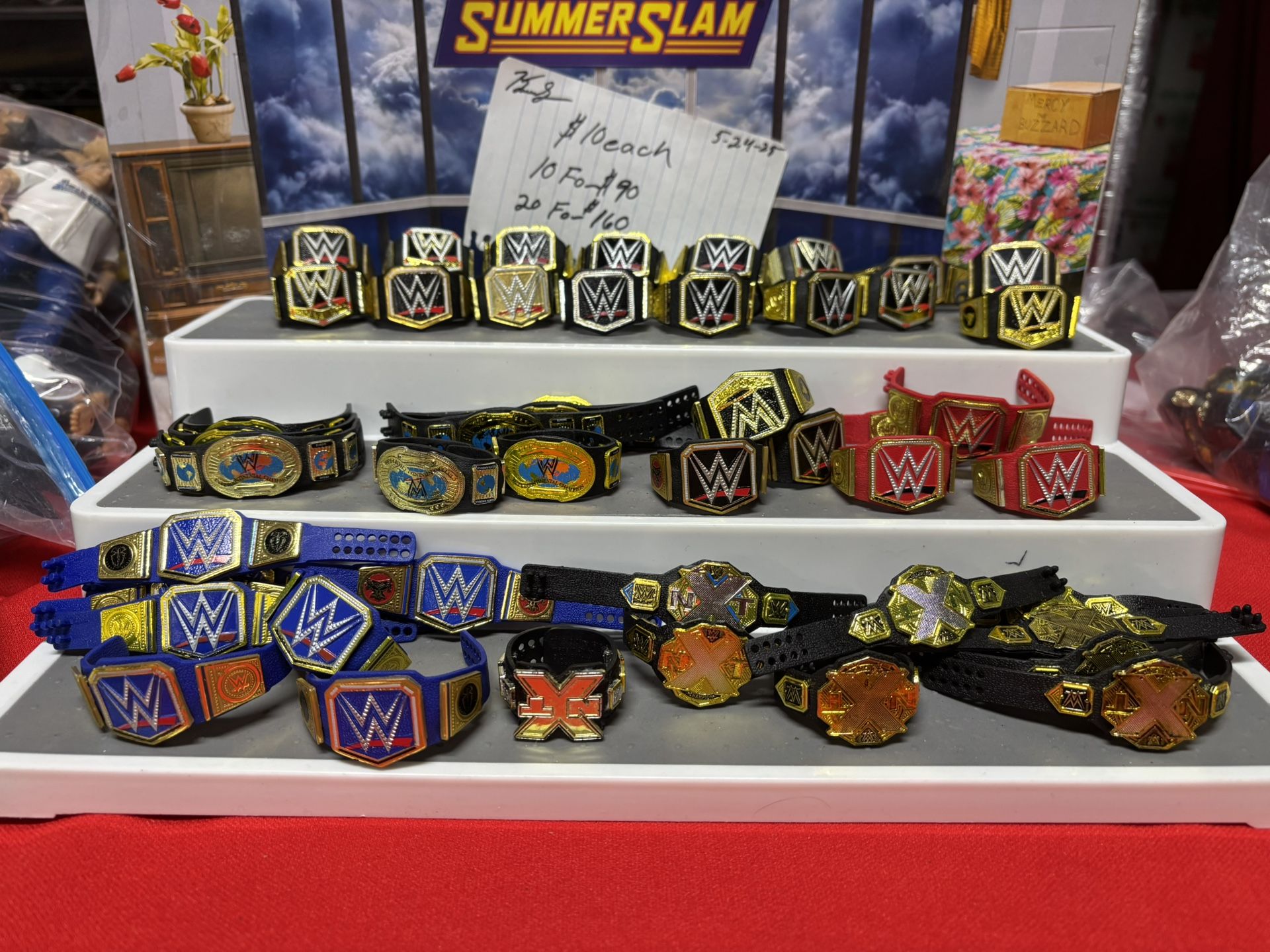 10 To $40 Each Belt .