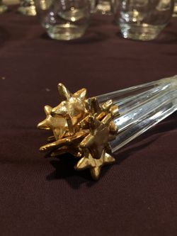 Vintage Gold Star-tipped Stirrers