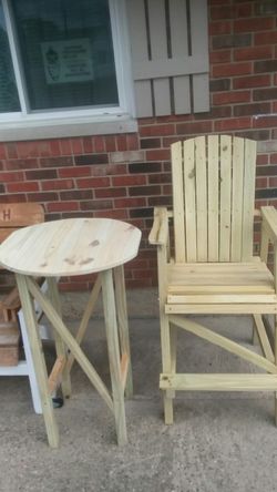 Bar stool and table
