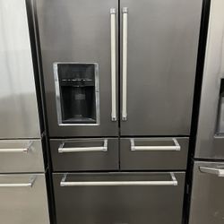 Kitchen Aid 5 Door In Black Stainless Used With Platinum Interior