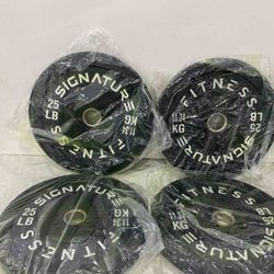 25 Pound Bumper Plates (4) 2" Olympic Sized 