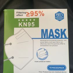 KN95 Face Masks - 10-Pack (Sealed) - Brand New