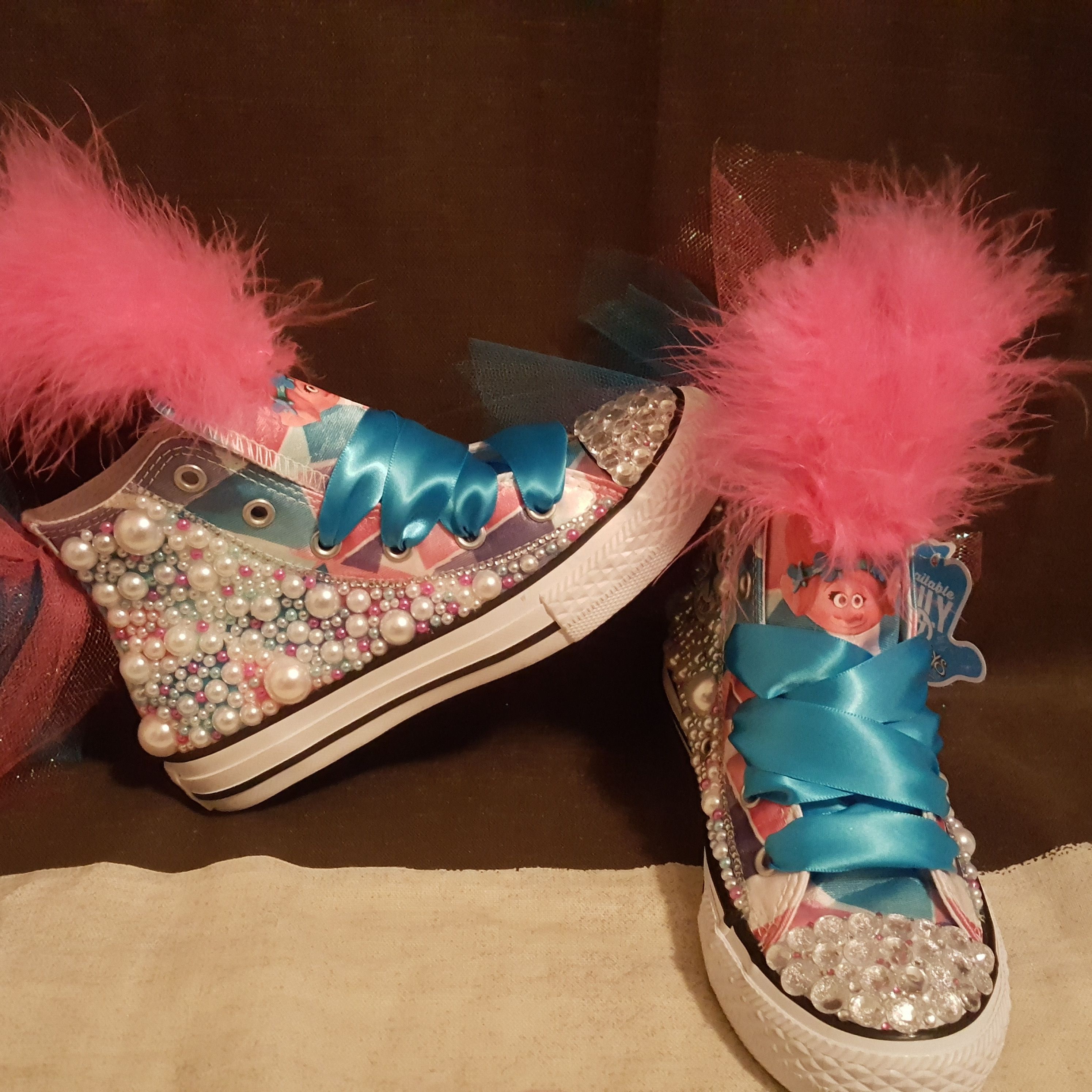 Bedazzled and designed converses