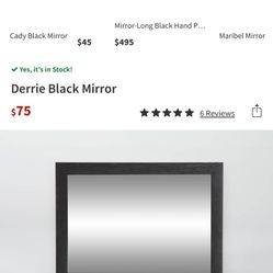 Mirror Black/charcol