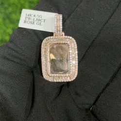 Memory Pendant With 14k Rose Gold.