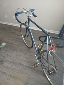 Vintage Blue Road Bike