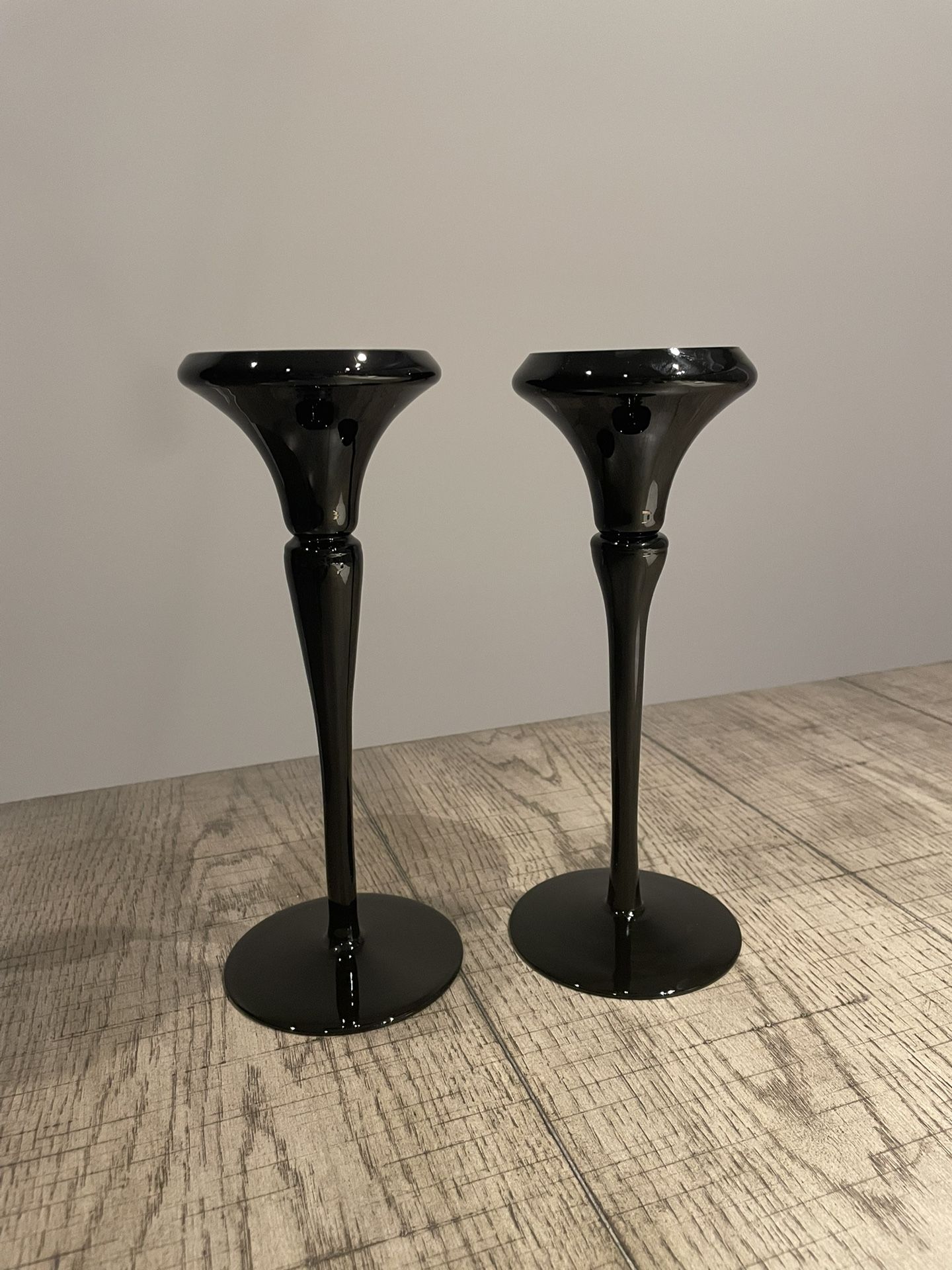 Oneida Amethyst Candle Holders